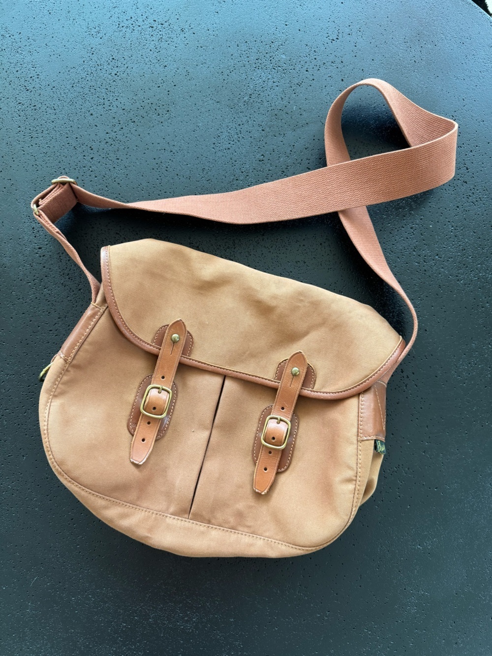 BRADY Canvas Leather Trim Bag GUC